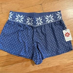 PJ Salvage Cozy Vibes shorts blue M NWT